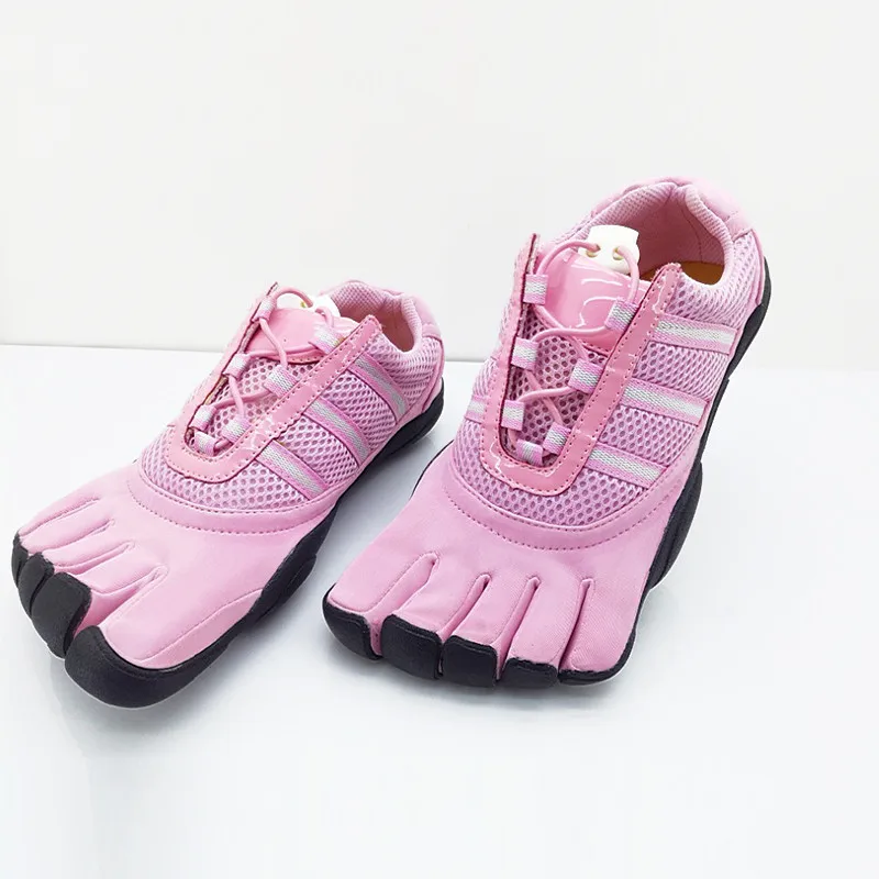 Unisex five Toe shoes Men Women Breathable Mesh Quick Dry lightweight Running sport shoes Outdoor Rubber sole Trekking Sneakers