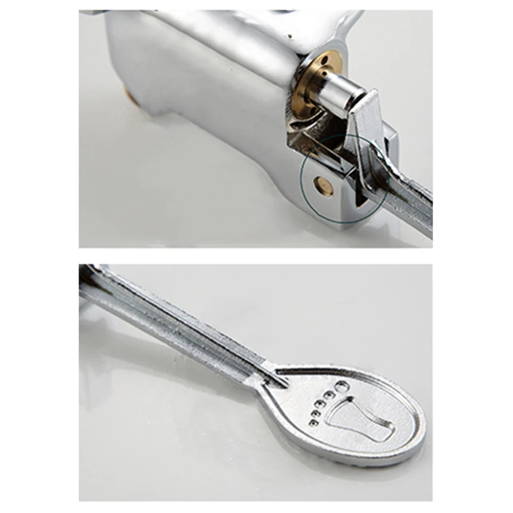 Floor Foot Pedal Control Switch Tap Valve Faucet Basin Single Cold Water Pedal Valve