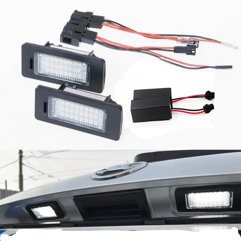 24-SMD светодиодный светильник номерного знака для VW Golf 6 7 Wagon ЭОС Гольф плюс Джетта