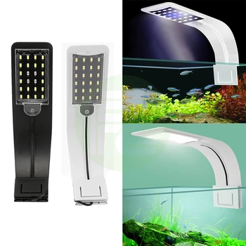 

Super Slim LED Aquarium Light Lighting Plants Grow Light Aquatic Plant Lighting Waterproof Clip-on Lamp Energy Saving Lamp