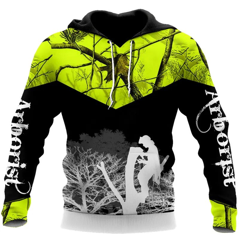 

Fashion Autumn Hoodie Beautiful Arborist Chainsaw 3D Printed Unisex Zip hoodie Casual Harajuku Streetwear Sweatshirt