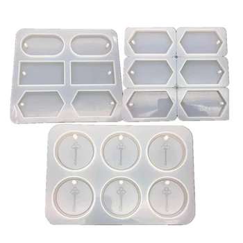 

Silicone Molds For Resin Key Shape UV Epoxy Resin Mold Key Chain Pendant Craft DIY Making Jewelry Mold Tool