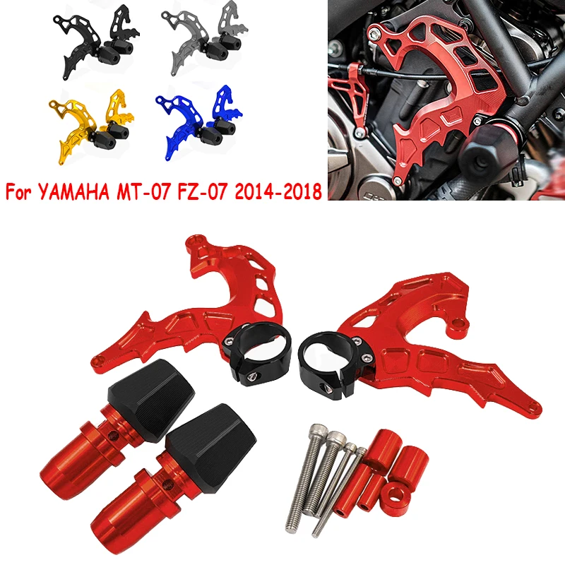 Engine Frame Slider Crash Pads Protection For YAMAHA MT-07 2014-2018 FZ07 MT 07