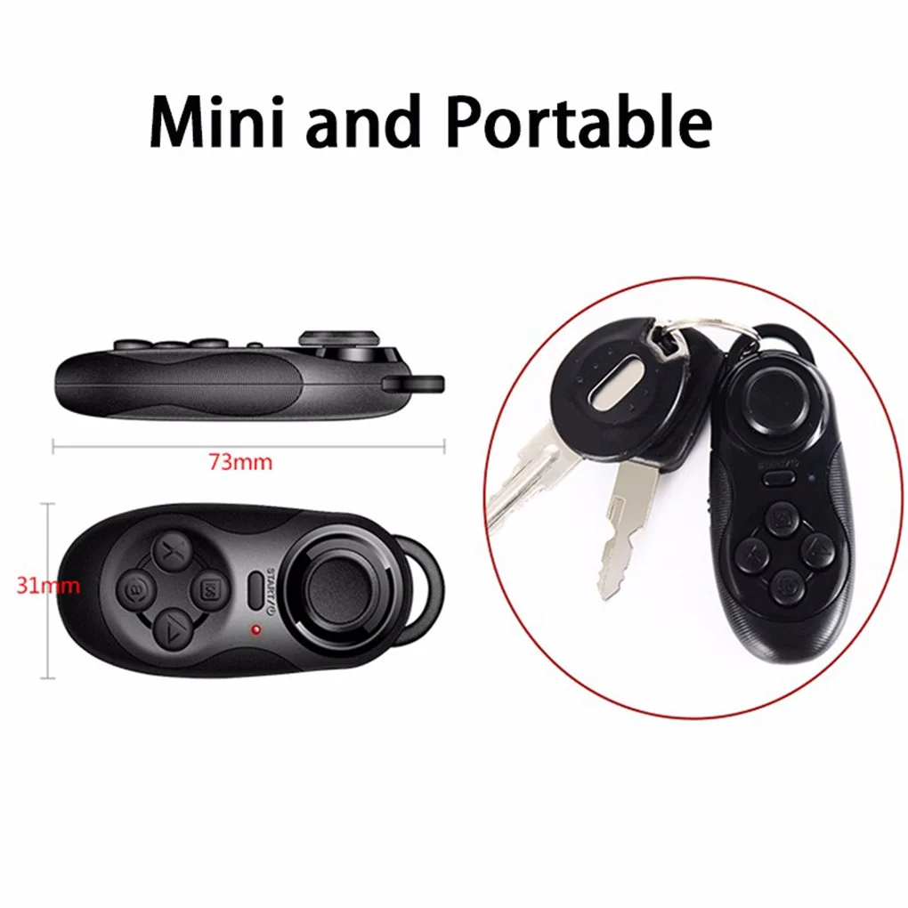 MOCUTE 032 VR 안경 무선 블루투스 원격 제어 VR 게임 패드 조이스틱 셀카 원격 셔터 PC 조이패드 블랙