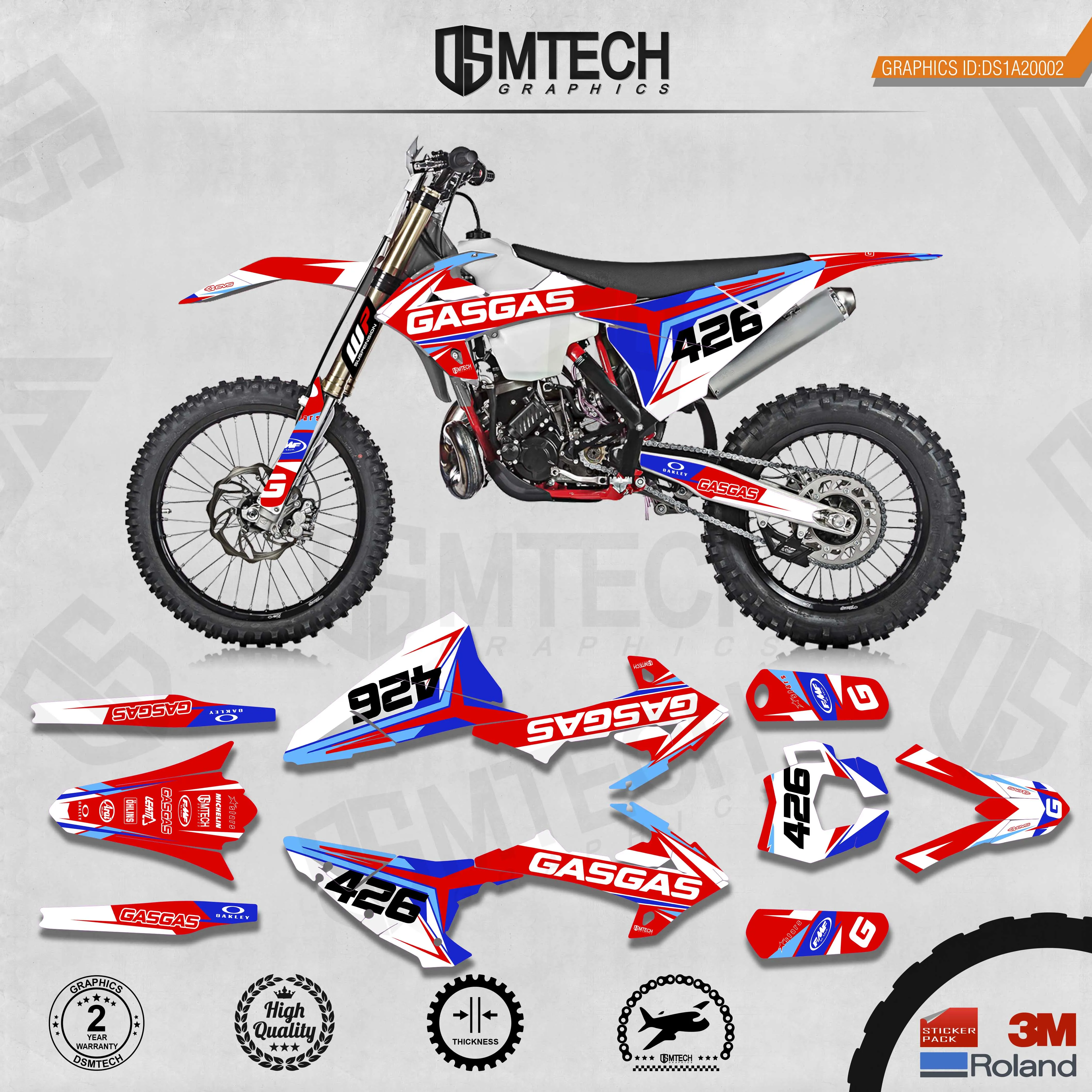 DSMTECH    ׷  Decals 3M   ƼĿ GASGAS 2018 2019 2020 EC 002