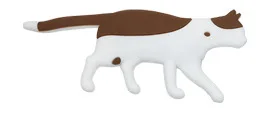 Cat Coffee White Горячая Новинка Прекрасный Многофункциональный мультяшный Кот Лиса магнит на холодильник стикер на холодильник креативные крючки силикагель и железо - Цвет: Cat Coffee White