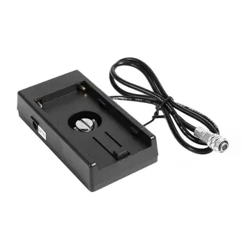 

12V Power Supply Mount Plate Adapter for BMCC 4K BMPCC Sony NP-F970 Battery