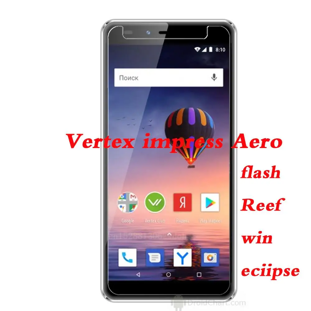 

2.5D 9H Tempered Glass For Vertex impress Aero flash Reef win eciipse Screen Protector Glass Protective Film Glass