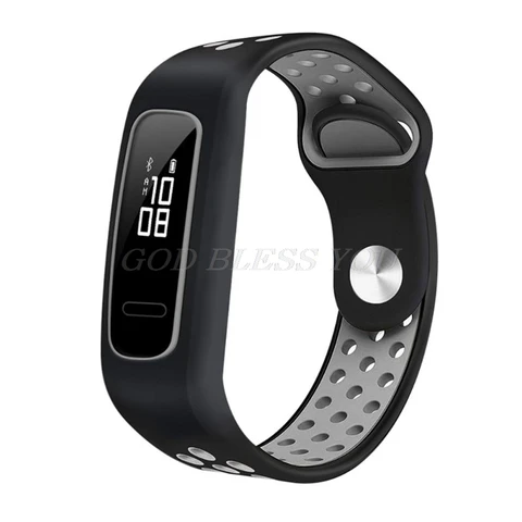 Silicone Two-Color Watch Band Wrist Strap Bracelet Replacement for Huawei 3e/Huawei Honor 4 Running/Huawei AW70 Smart Watch
