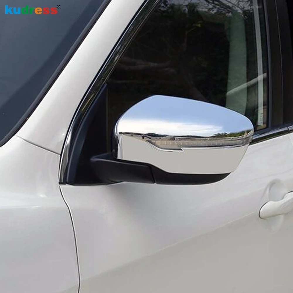 Для Nissan Qashqai J11 2014 2015 2016 2017 2018 ABS Chrome Боковая дверь Зеркало заднего вида накладка
