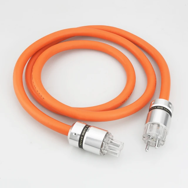 Audiocrast HI-End P113 5N OFC Pure Copper European standard Power Connector EU Schuko Power Cord HIFI EU power cable