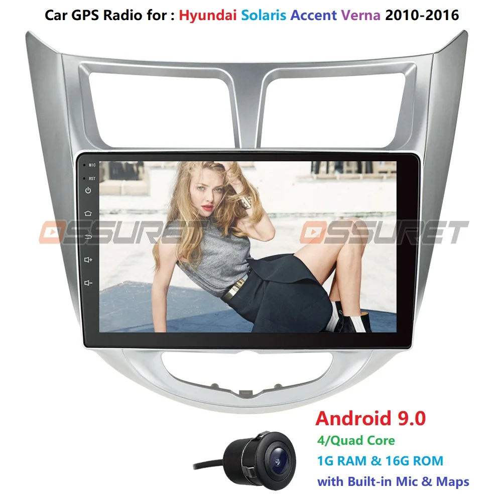 2 din Android 9,0 автомобильный радиоплеер для Hyundai Solaris Verna 2011 2012 2013 2016 GPS навигация автомобильный мультимедийный слой|Мультимедиаплеер для авто| | АлиЭкспресс