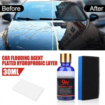 

Hot Nano Hydrophobic Car Care Protective Agent Anti Scratch Ceramic Coat 30ML Liquid Glass Nanohydrophobic Coating Eyeglasses
