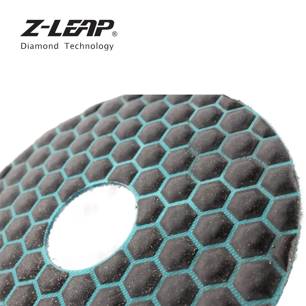Z-LEAP, 2 шт., 6 дюймов, алмазная полировальная площадка для сухого использования, гранит, мрамор, бетон, камень, абразивные круги, 150 мм, угловая шлифовальная машина, шлифовальные диски