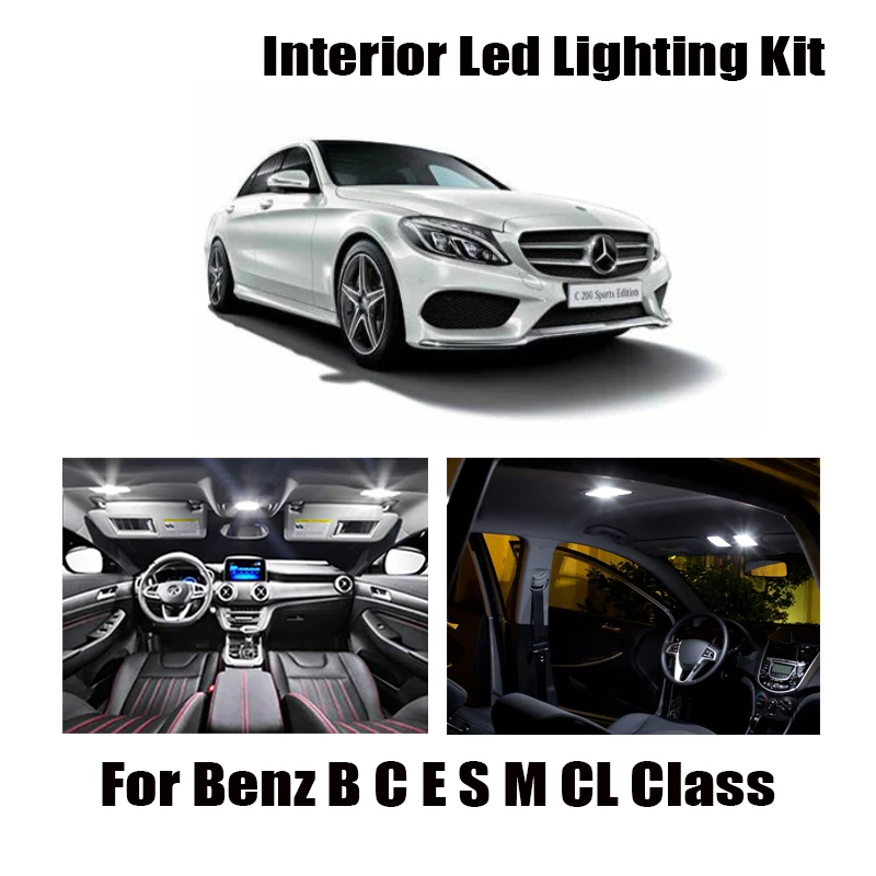 Luces de Guantera LED para MERCEDES CLASE B W246, Luces Interiores Coche  BLANCAS