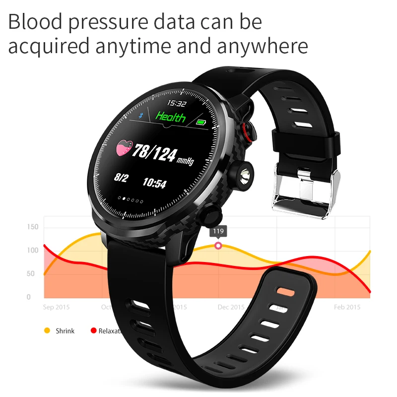 Спортивные Смарт Wach фитнес Браслет Шагомер Smartwatch водонепроницаемый монитор сердечного ритма L5 наручные часы PK huawei часы GT для мужчин и женщин