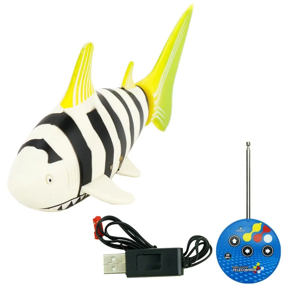 Hot 3310B 3CH RC Shark Durable Fish Boat Submarine Mini Radio Remote Control Electronic Toy Kids Birthday Gift for Children