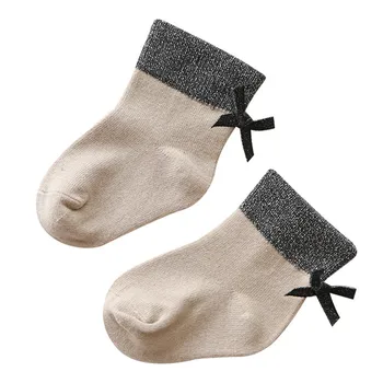 

Newborn Baby Boy Socks Bow Baby Socks for Girls Cotton Infant Baby Girls Socks 4 Kind Style Suitable for 3M 6M 9M 12M 18M 24M