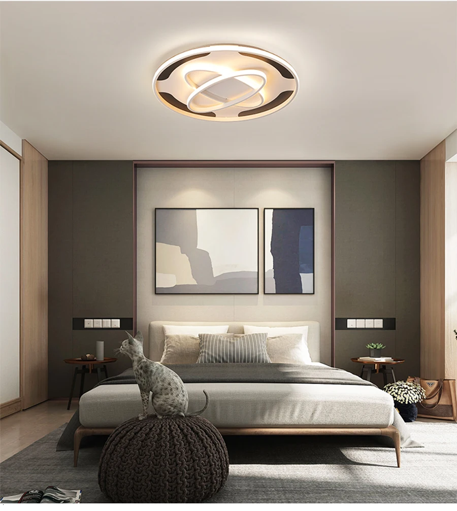Living room Ceiling lamp square for 10-25 square meteres bedroom dimmer light ceiling fixtures lamparas de techo abajur