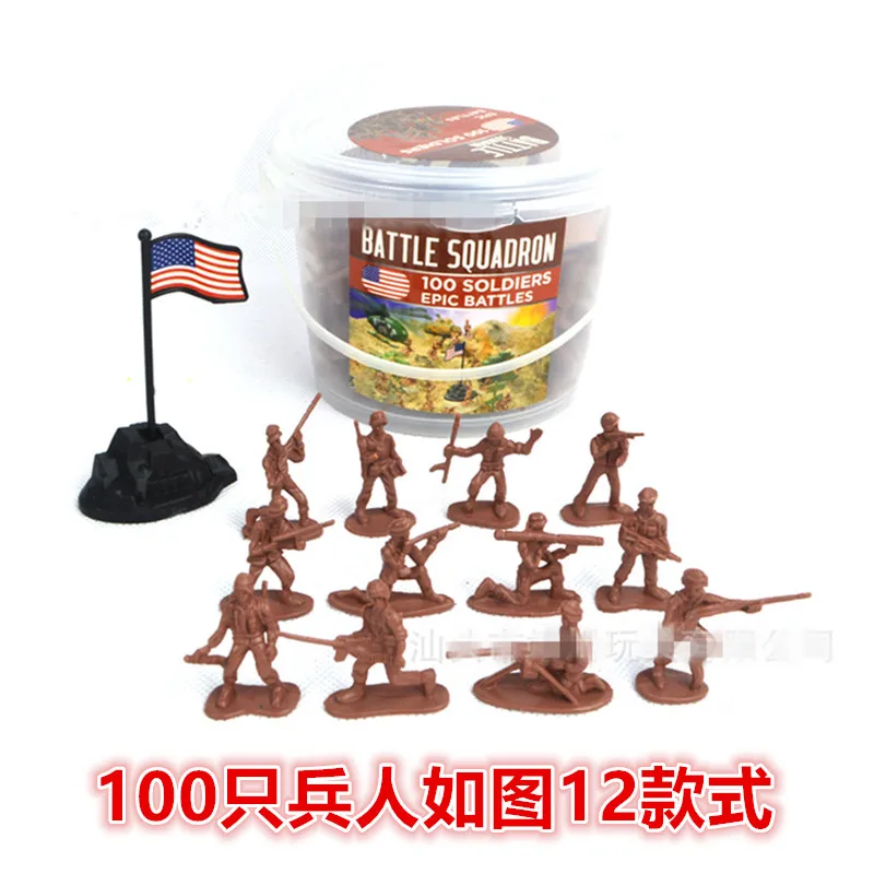 300 игрушечный набор, модель Второй мировой войны, xiao bing ren WWII, солдат, статический военный солдат из материкового Китая