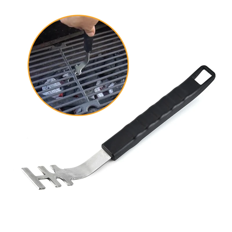 Stainless steel Grill Grate Lifter Barbecue Universal Grid Lifter Hot Surfaces Handling Lifter