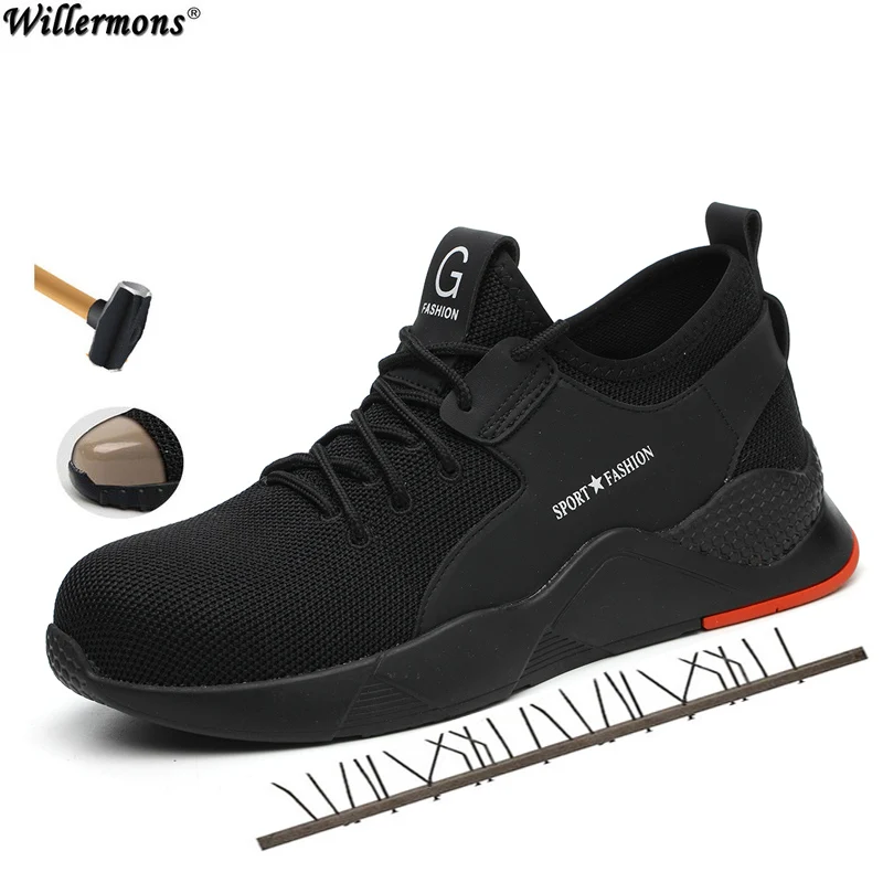 Skup 2019 Plus rozmiar męska zimowa stalowa nasadka na palec obuwie ochronne krótkie buty mężczyźni stal Mid Sole Safety niezniszczalne buty