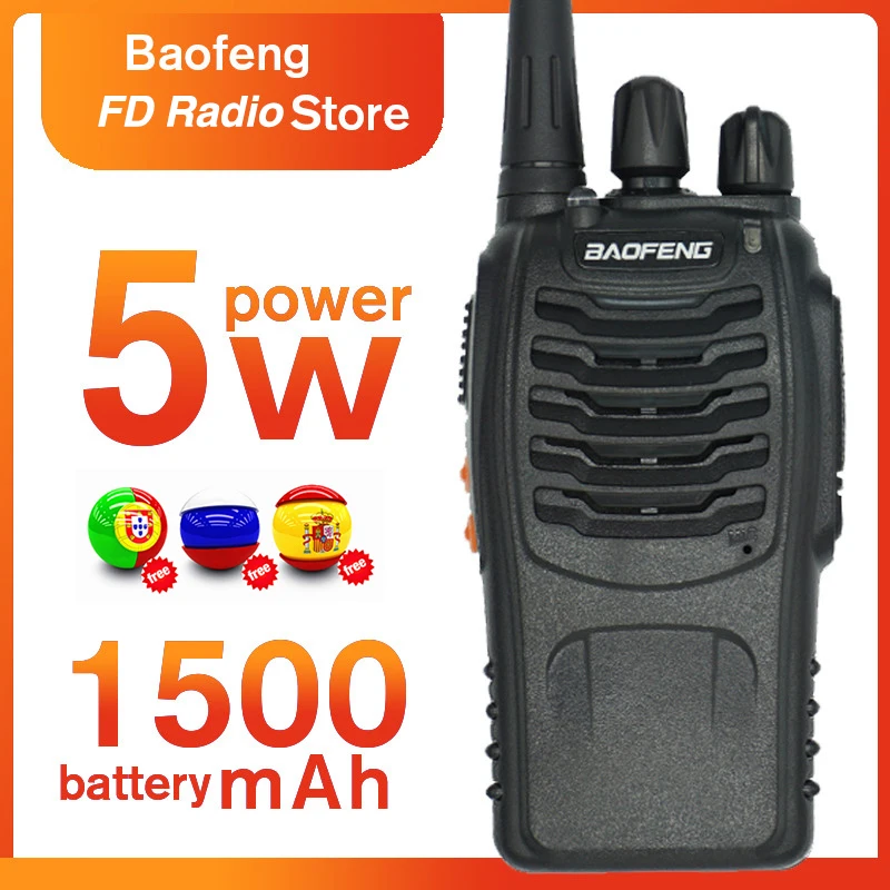 Портативная рация Baofeng BF 888S любительская радиостанция bf 5 Вт двухсторонняя