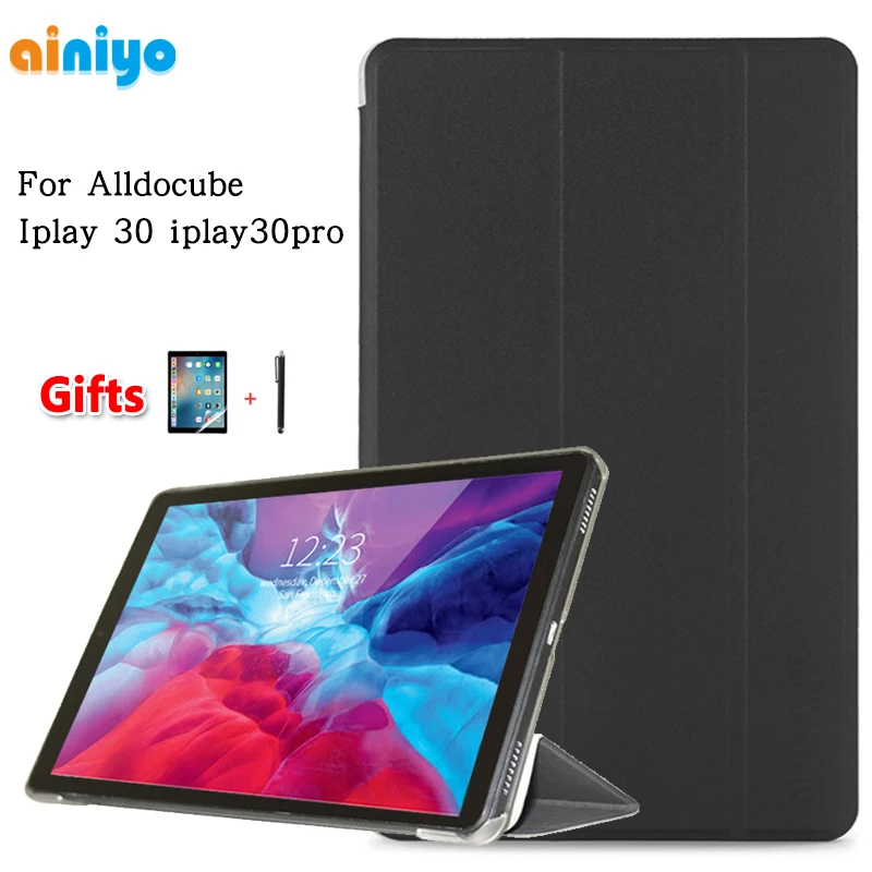Чехол для Alldocube Iplay 30 Iplay30pro 10,5 дюйма, Ультратонкий чехол из искусственной кожи для планшетного ПК Iplay30 Iplay30 Pro + Подарочная пленка Чехол для Alldocube Iplay 30 Iplay30pro 10,5 дюйма, Ультратонкий чехол из искусственной кожи для планшетного ПК Iplay30 Iplay30 Pro + Подарочная пленка