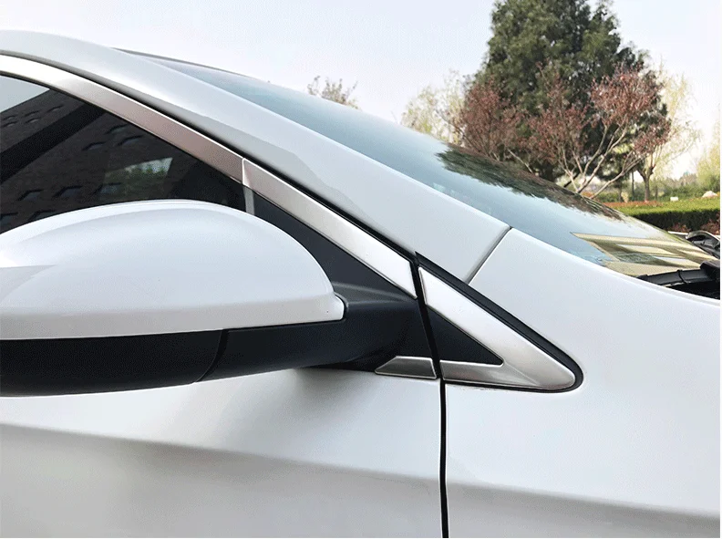 304 декоративные блестки из нержавеющей стали для Skoda Octavia-, автомобильные хромированные накладки на окна, хромированные Чехлы для стайлинга