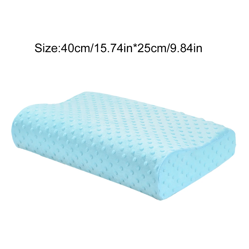 3 цвета пены памяти подушка ортопедические подушки латексная подушка для шеи волокно медленно отскок мягкая подушка Массажер для воротниковой зоны здоровья - Цвет: blue 40x25cm