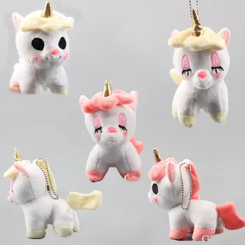 

10pcs/set 6 Colors Rainbow Horse Unicorn Plush Toys Doll Peluche Wholesale Anime Horse Stuffed Toys Keychain Pendant Women Gift