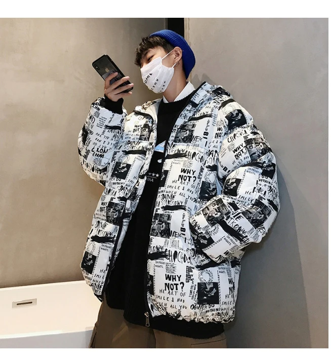 LAPPSTER, зимняя мужская куртка, Японская уличная одежда, зимняя парка, Корейская мужская куртка с капюшоном, Мужская хип-хоп Толстая дутая куртка