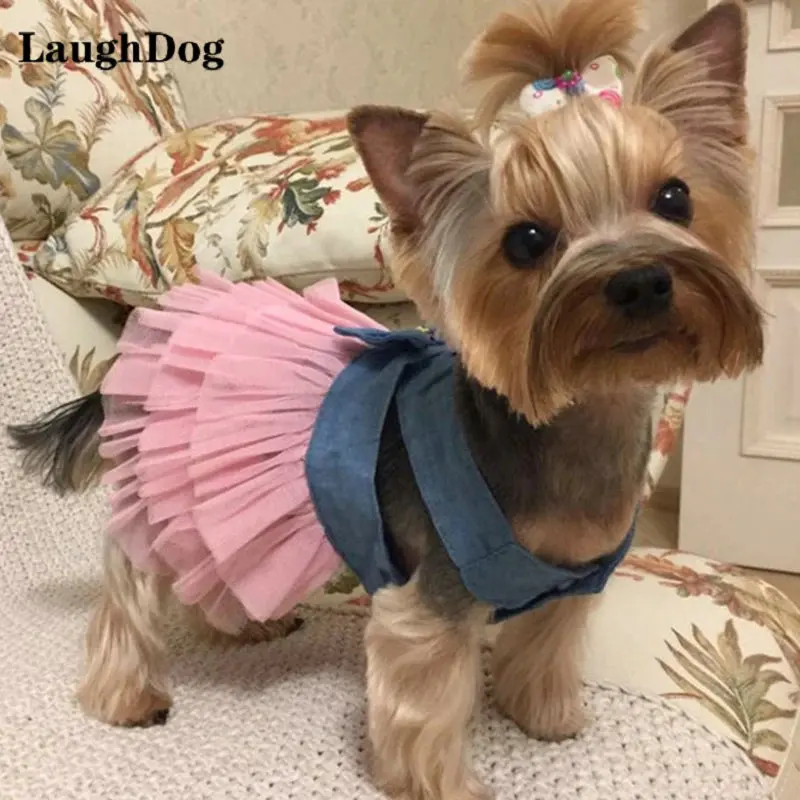 

2021 New Bow Dog Dress Pet Clothes Popular Wedding Skirt Clothes For Small Dogs Cats Chihuahua Princess Dress For Dogs Costumes