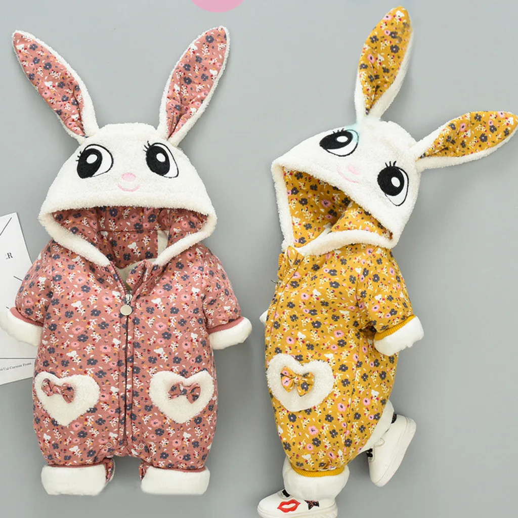 

Spring Winter Baby Rompers Overalls Bodysuit Clothes Jumpsuit Newborn Girl Boy Duck Down Snowsuit Kids infant Snow Wear 20