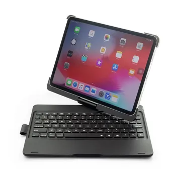 

Hot Flip Keyboard For iPad Pro11 Case New 360 Degree Flip Wireless Bluetooth3.0 Backlight Tablet Keyboard Supports IOS system