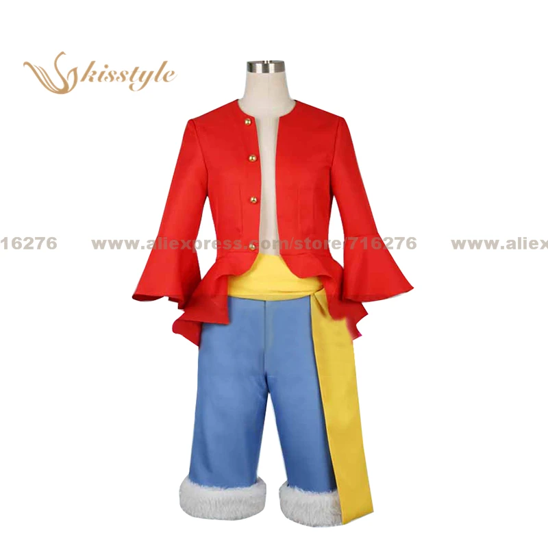 Kisstyle Fashion Anime One Piece Monkey D. Rufy Uniform Cos Abbigliamento Costume Cosplay