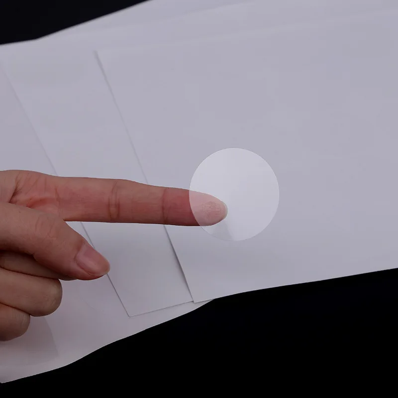 Clear Round Adhesive Label Sticker Transparent PVC Label Sealing Paste For Gift Box Sealing Paste Dia. 1.5/2/2.5/3/3.5/4/5cm