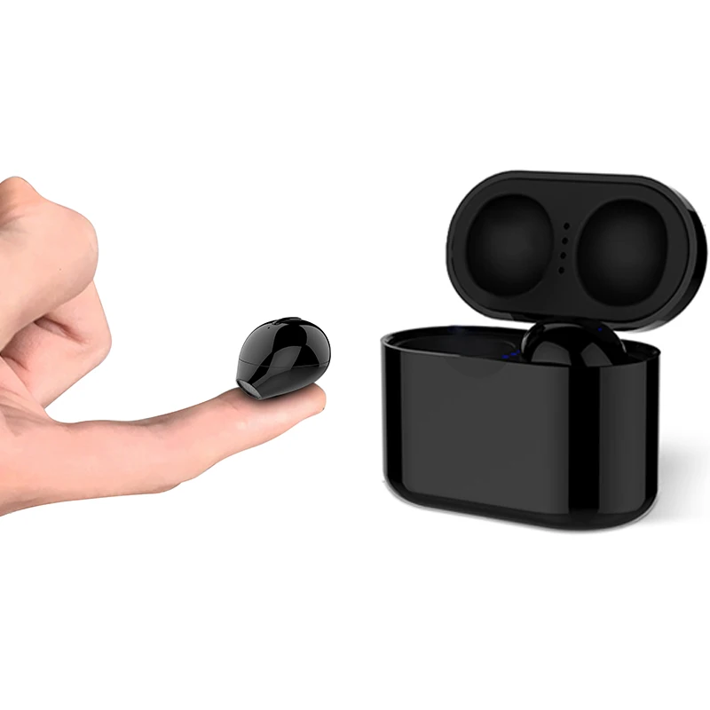 Ультрамаленькие скрытые беспроводные наушники Bluetooth 5 0 с кнопкой управления