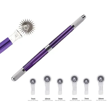 

1pc Microblading Tattoo Pen for Permanent Makeup Machine Manual Eyebrow Pen Tattoo Hand Tool Kit 3 in 1 with 5pcs Roller Needle