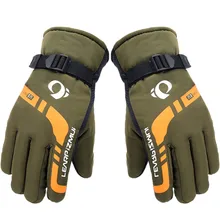 Мужские зимние Термические перчатки для езды на мотоцикле водонепроницаемые ветрозащитные утолщенные лыжные перчатки