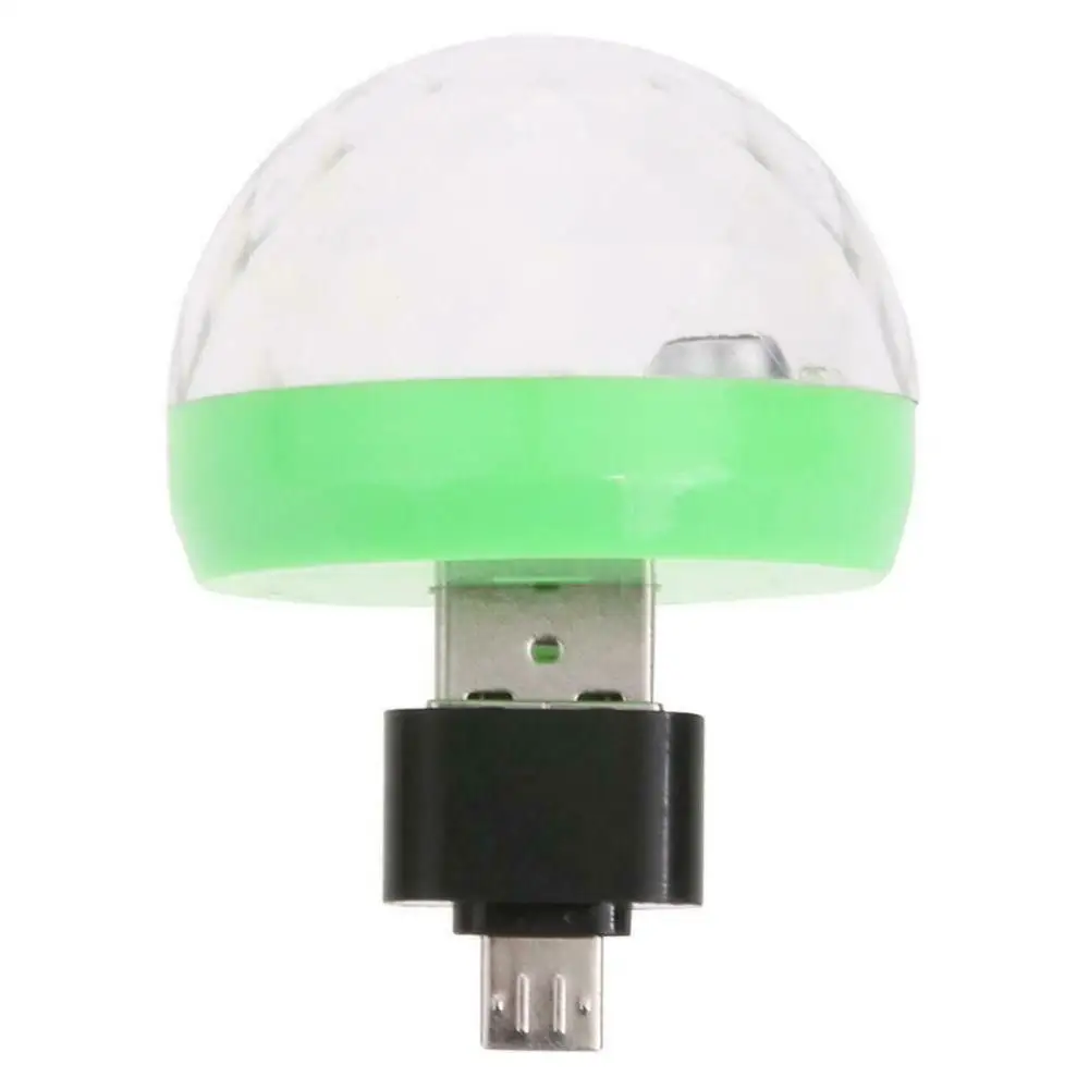 for android Мини USB СВЕТОДИОДНЫЙ диско этапа светильник Портативный Семья вечерние магический шар красочный светильник бар клуб сценическое освещение лампа для мобильного телефона - Цвет: for android