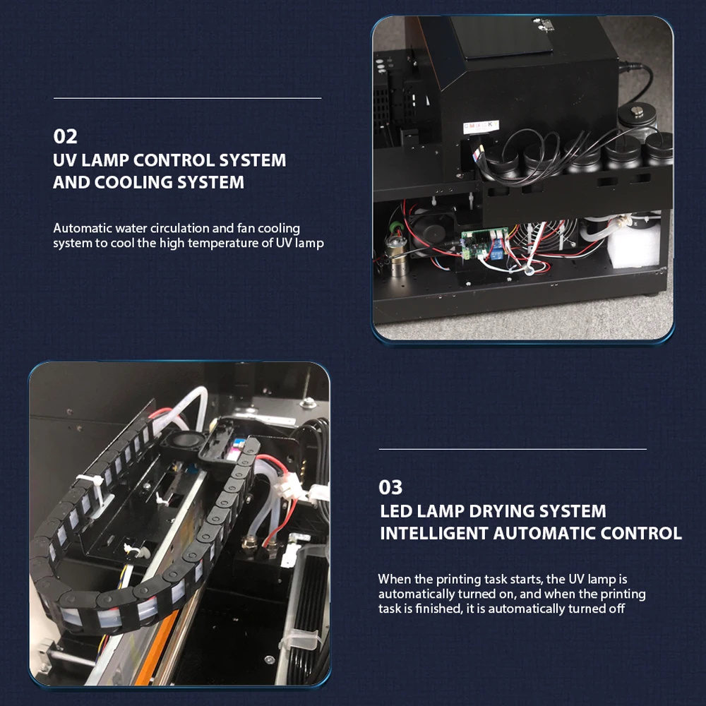 L805 L800 A4 UV 프린터로 휴대폰 케이스, 실리콘, 플라스틱, PVC, TPU 카드, 나무, 돌 등에 개인 맞춤형 패턴 인쇄가 가능한 A4-6 모델 프린터
