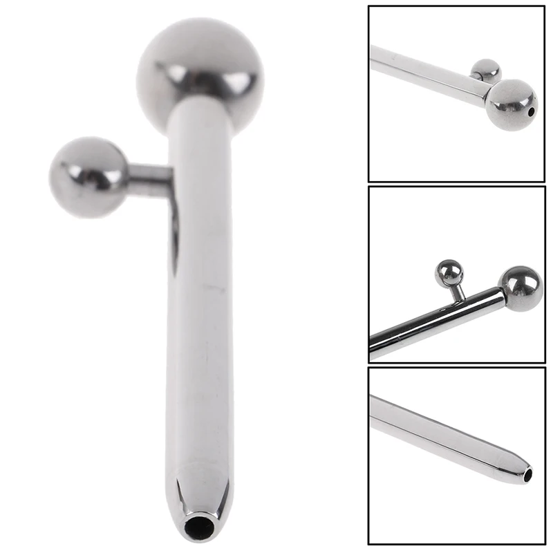 Stainless Steel Urethral Dilators Penis Wand Attachable To Piercings Urethral Wand Catheter Penis Plug Hole Stretcher Cum Thru