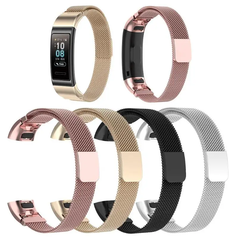 Сменный ремешок из нержавеющей стали для huawei Band 3 Pro, браслет с магнитной пряжкой, ремешок на запястье