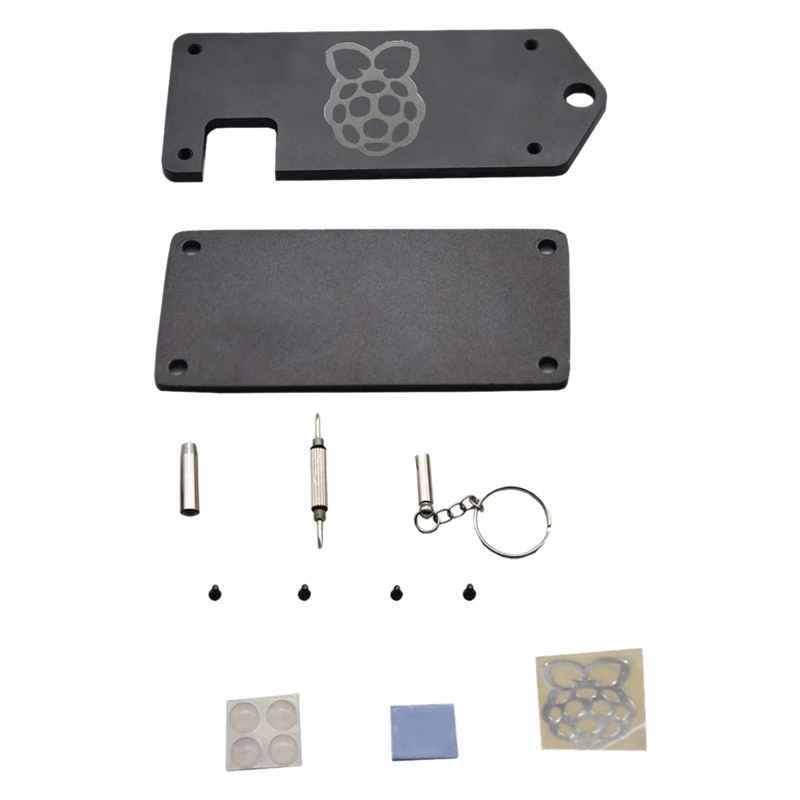 Ультратонкий защитный чехол ZV2 CNC из алюминиевого сплава с отверткой для Raspberry Pi