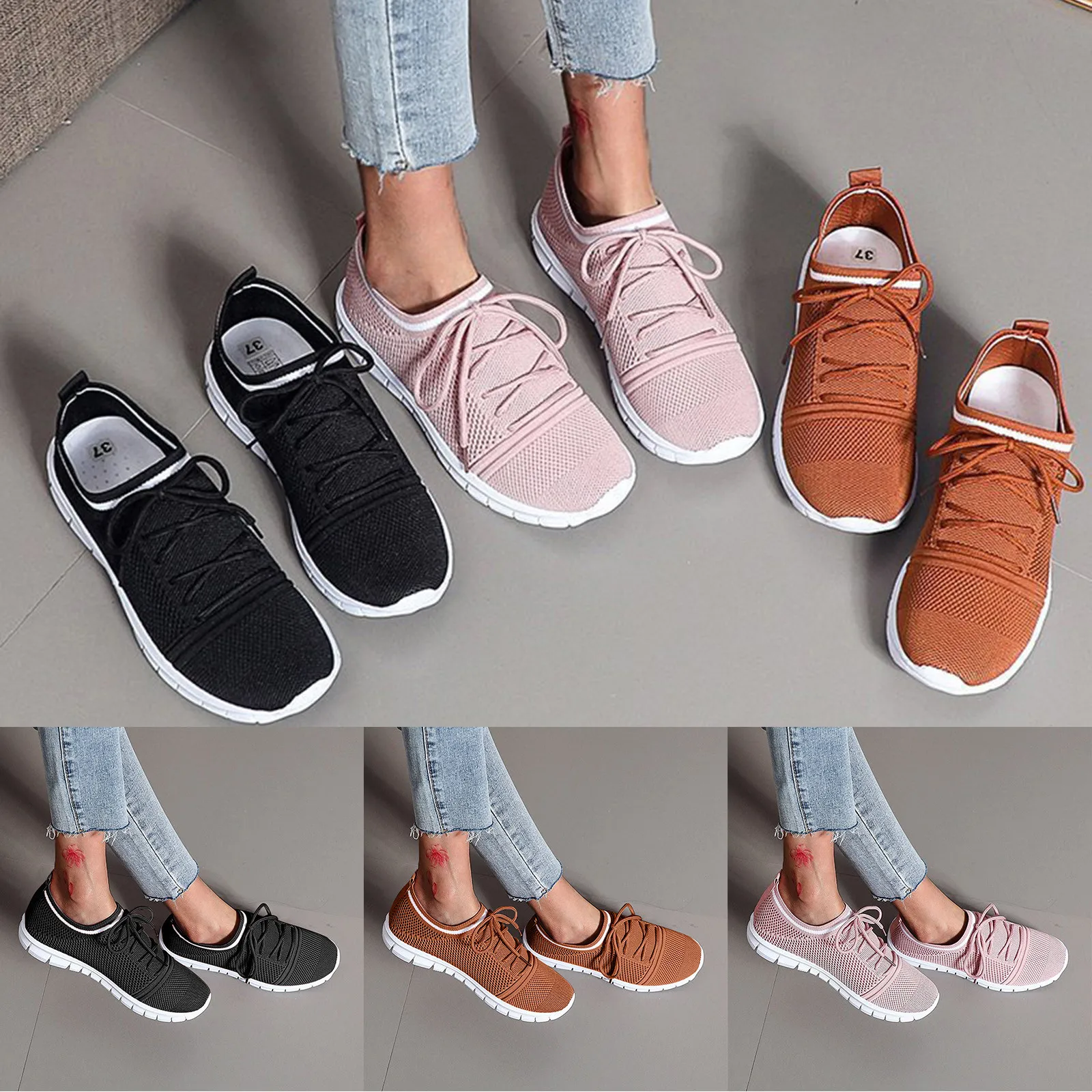 Zomer Flats Dames Mode Lullen Sportkleding Strapping Vrouwen Enkele Schoenen  Ademend Comfort Strand Schoenen Plus Size Mujer|Platte damesschoenen| -  AliExpress