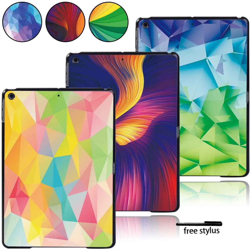 

Drop Resistance Hard Shell Case Cover for Apple IPad /Mini / Air / Pro Tablet Lightweight Pattern Protective Shell + Pen