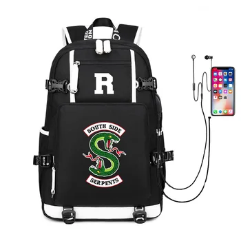 

Sac A Dos Riverdale Backpack Waterproof School Bags Nylon Travel Bagpack Shoulder Bags with USB Charging Laptop Backpack