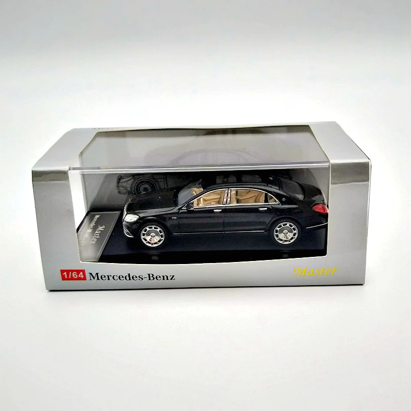 Master 1/64 For Maybach S-Class S680 Model Toys Car Diecast Collection Limited Edition Gifts Black