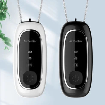 

GISAEV USB Portable Air Purifier Personal Hanging Necklace with Negative Ion Air Freshener-No Radiation for Adults Kids
